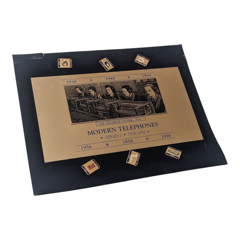 Modern Telephones Series I 1938-1958 Crossbar System Pin Set Telephone History